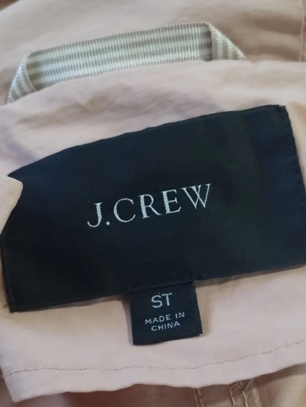 J. Crew Lightweight Utility Parka Jacket Womens S Tall Hoodie Trench Loop Lock
